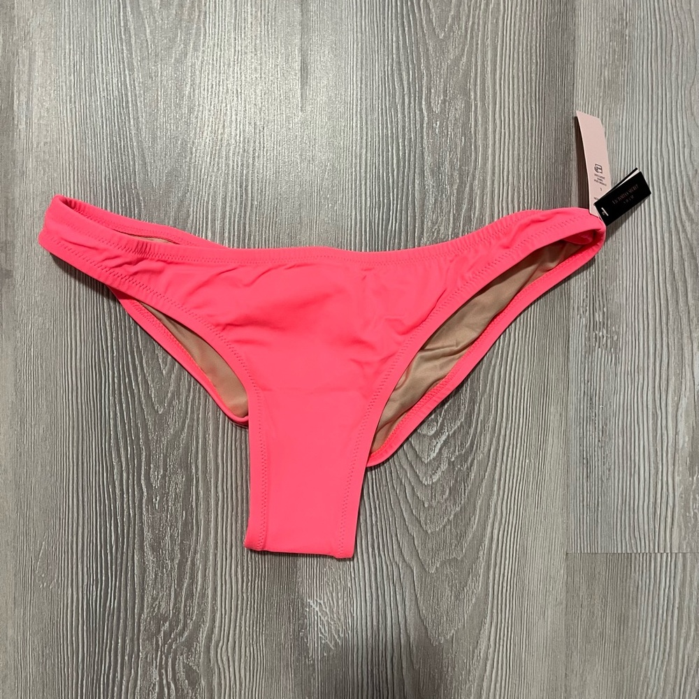 NWT Victoria’s Secret neon coral ruched back Itsy size large